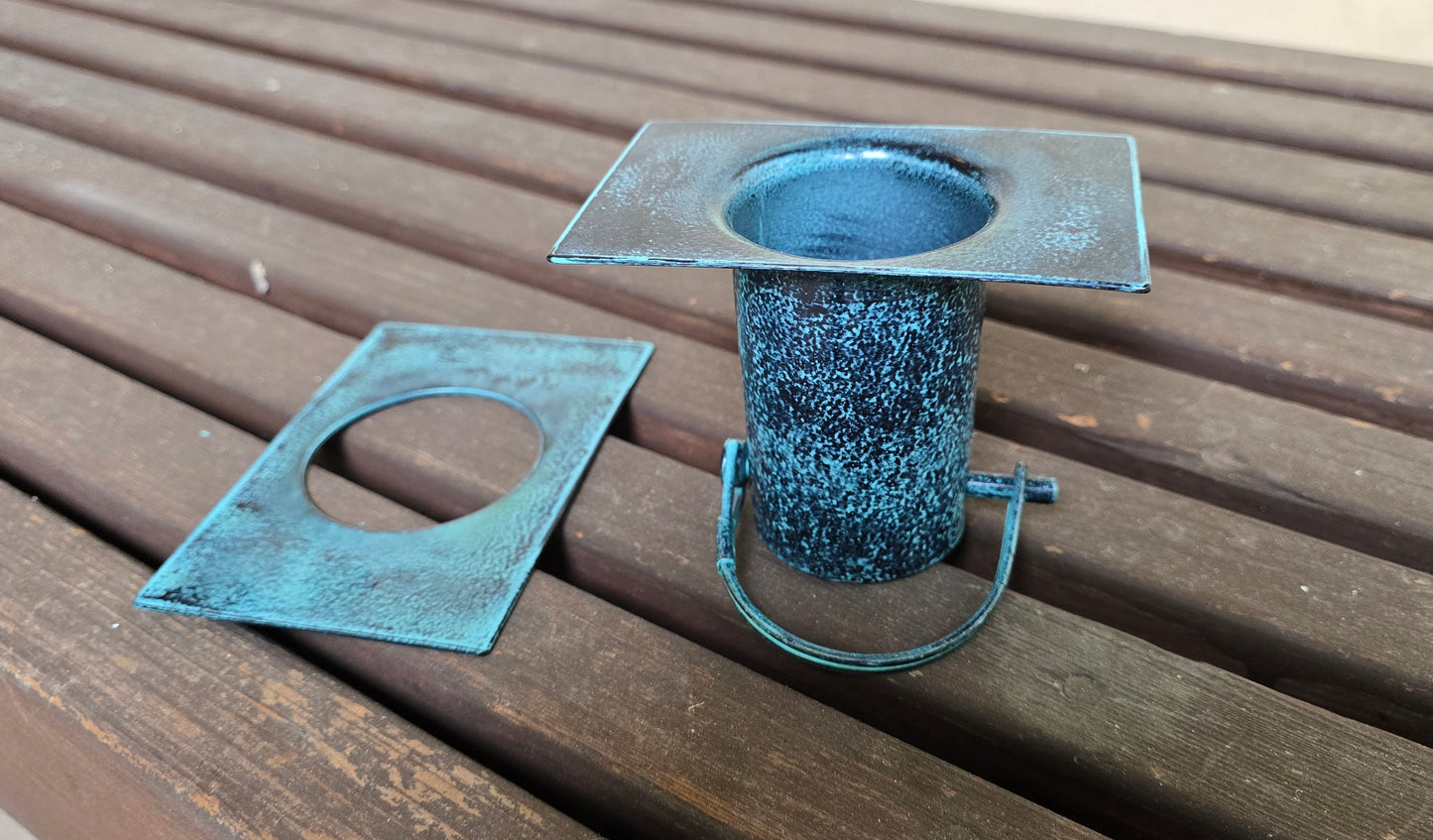 Rain Chain Installation Kit #RCR-PAT Aluminum with Patina