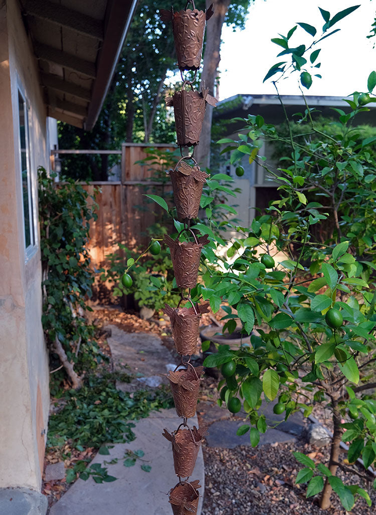 Dragonfly Cups Pure Unfinished Copper #2949