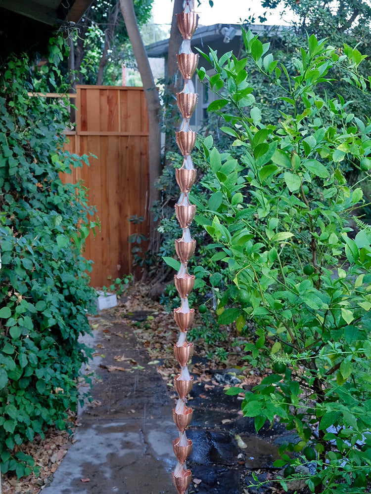 Fluted Cups Unfinished Pure Copper #3103-COP