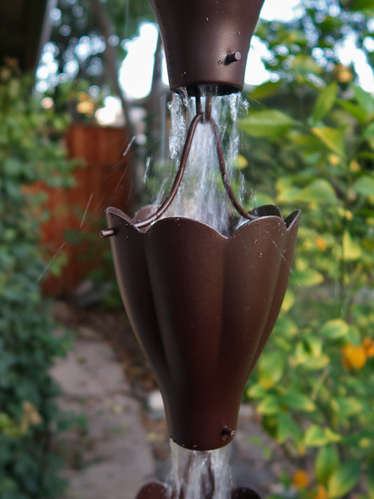 XL Scallop Cups Aluminum Bronze Powder Coated 3104-BRZ