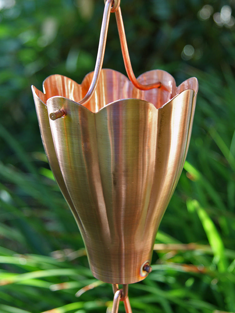 XL Scallop Cups Unfinished Copper Cup 3104-COP