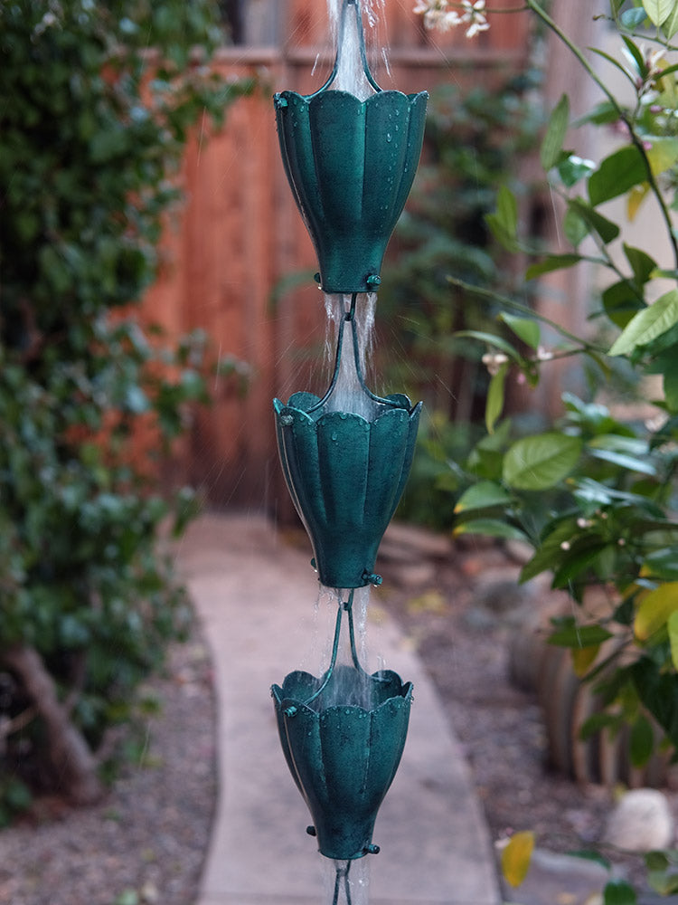 XL Scallop Cups Patina Aluminum 3104-PAT CLEARANCE