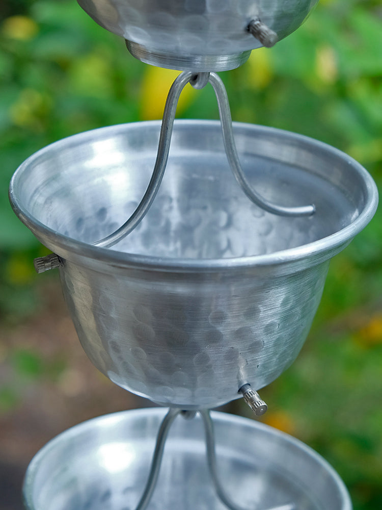 Aluminum Bell Cups Hammered Aluminum 3124-AL