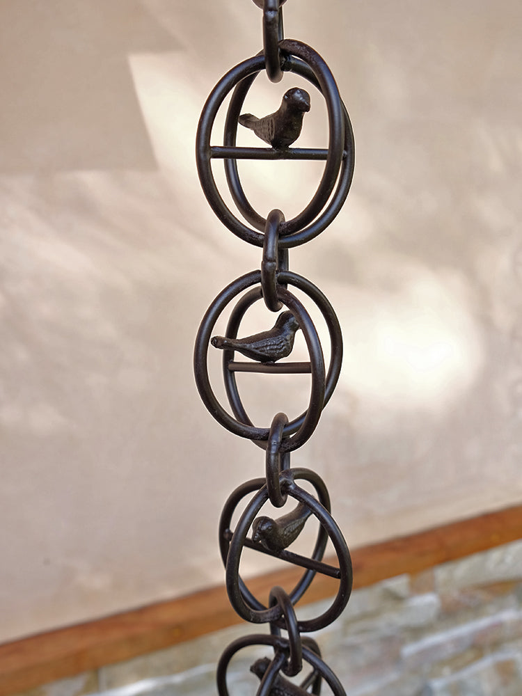 Bird in a Cage™ Link Chain Powder Coated Bronze Aluminum  3130-BIC-BRZ