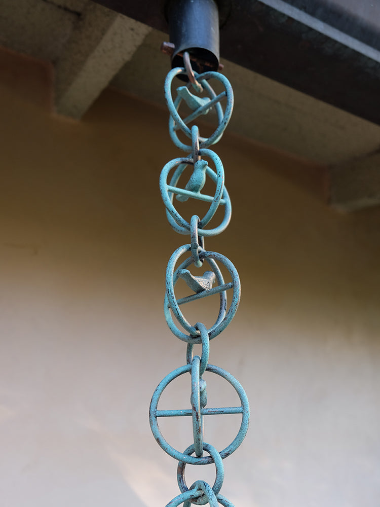 Bird in a Cage™ Copper Plated w/ Patina Finish   #3130-BIC-PAT