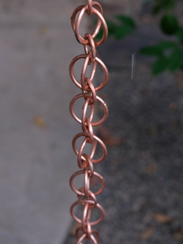 Double Loops Unfinished Copper Link Chain #3130-COP