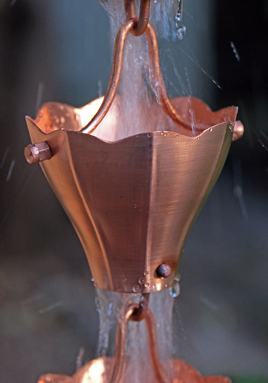 Star Flower Cups Unfinished Copper 3146-COP