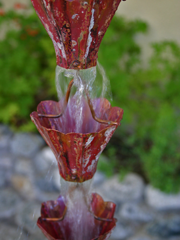 Star Flower Cups Aged Copper #3147