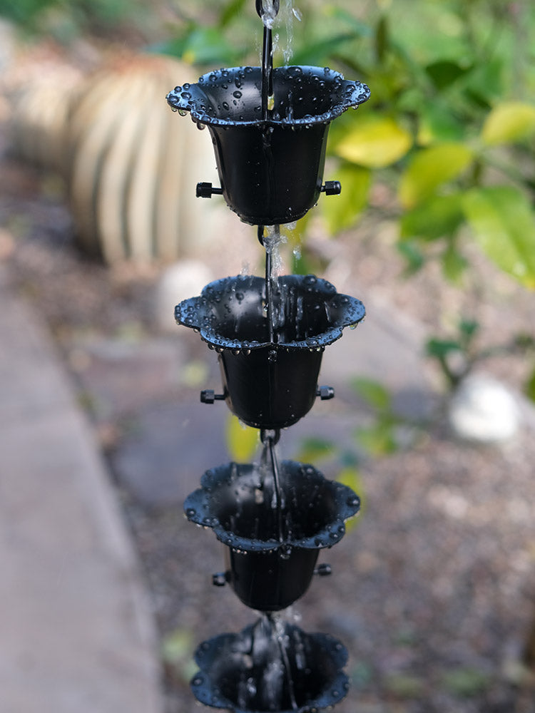 Black Flower Cup 3149-BLK