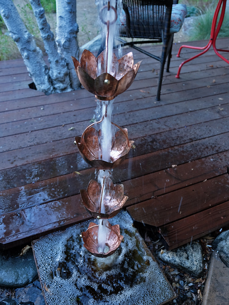 Buddha Cups™ Copper Cup Rain Chain 3157-COP