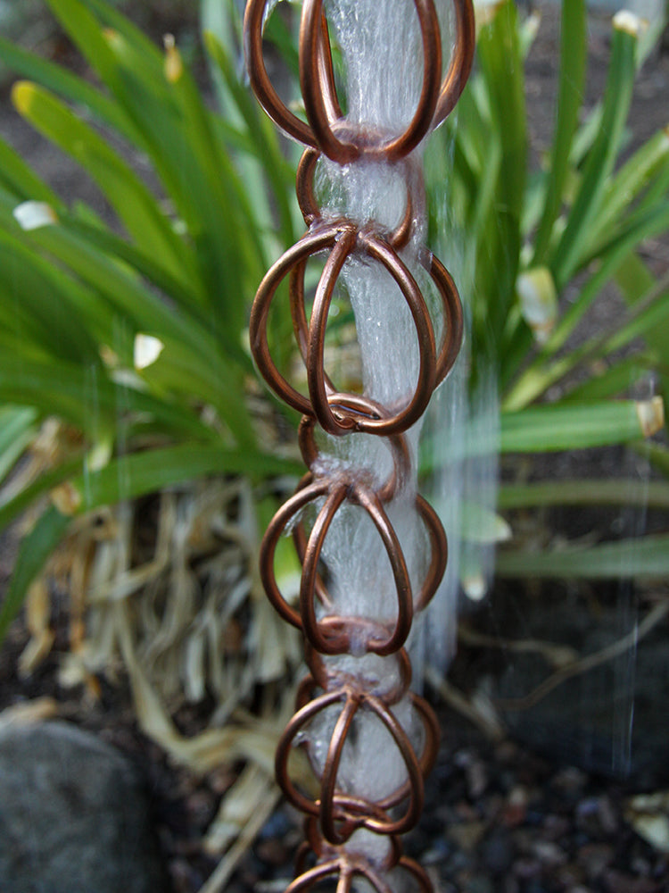 Triple Loops 2.5" Unfinished Copper Link Chain #3183