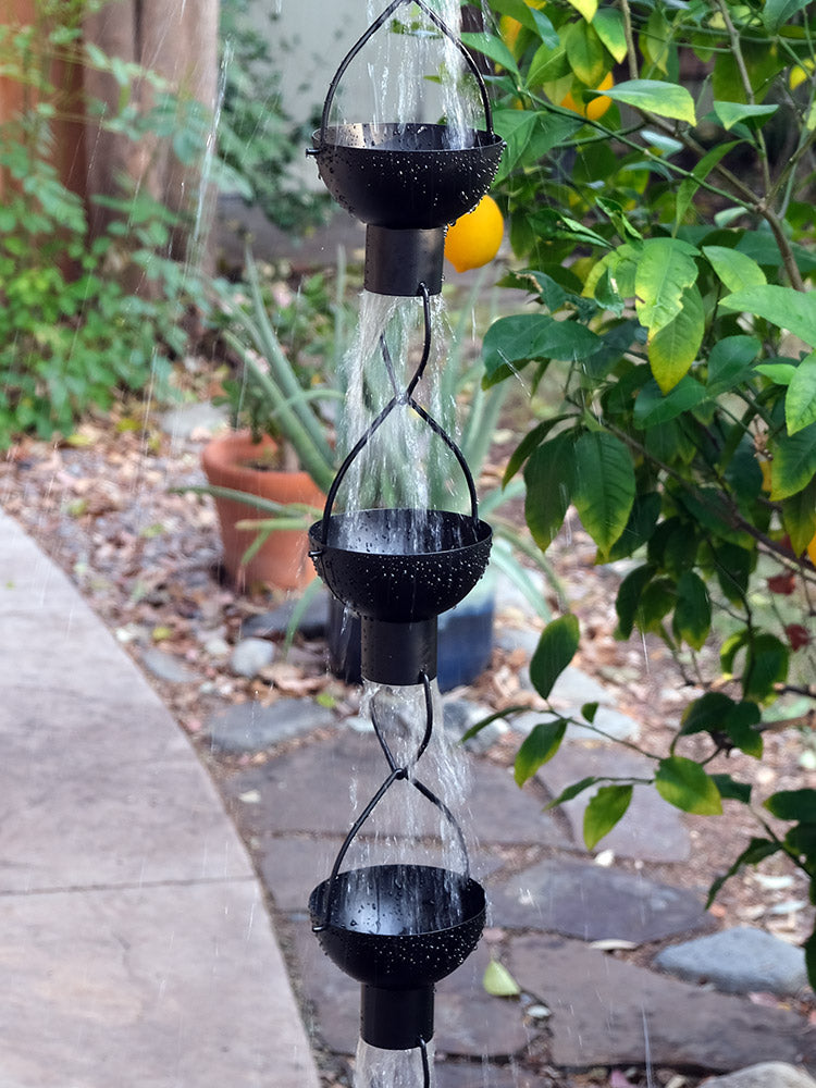 Modern Flower Cup Black Power Coat #4182