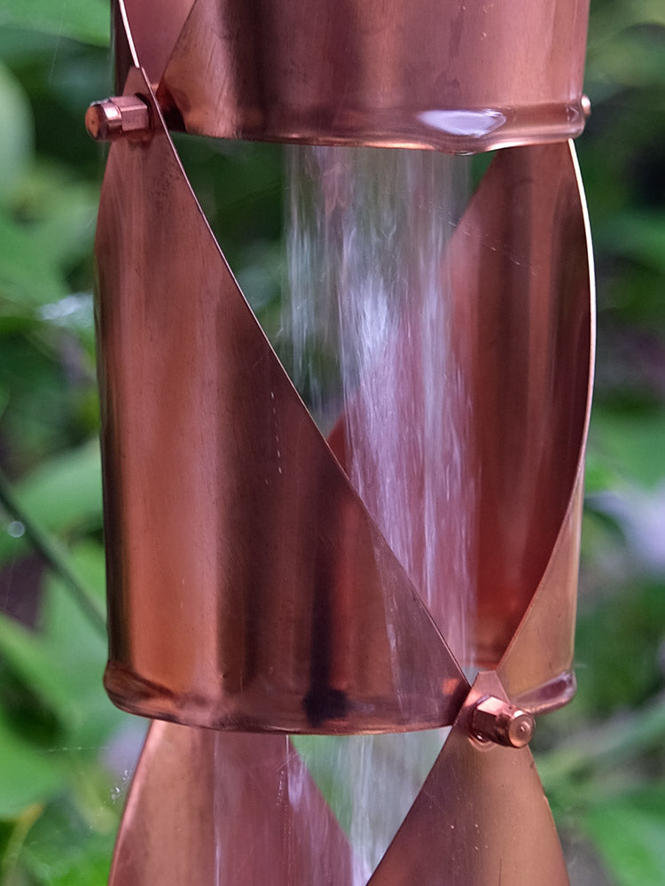 4542-RND-COP Origami™ II Round Copper Rain Chain
