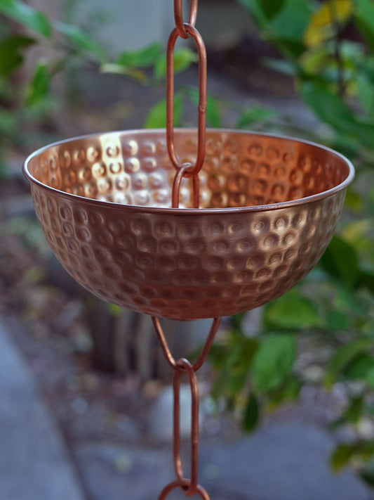 Singing Bowls™ Pure Copper Bowls Rain Chain 5373-COP