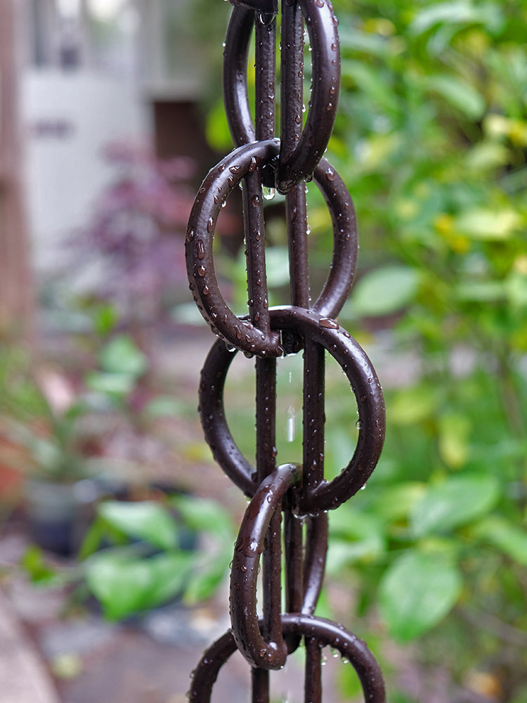 Cast Zen Loops Bronze Aluminum Link Chains #6886C-BRZ