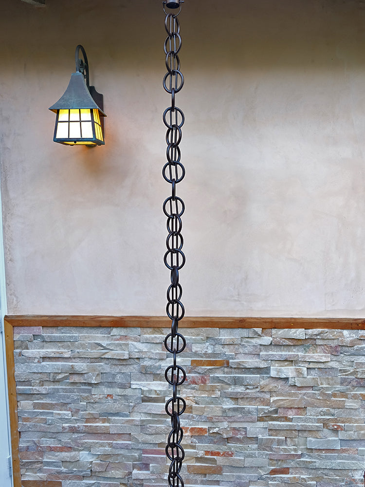 Cast Zen Loops Bronze Aluminum Link Chains #6886C-BRZ