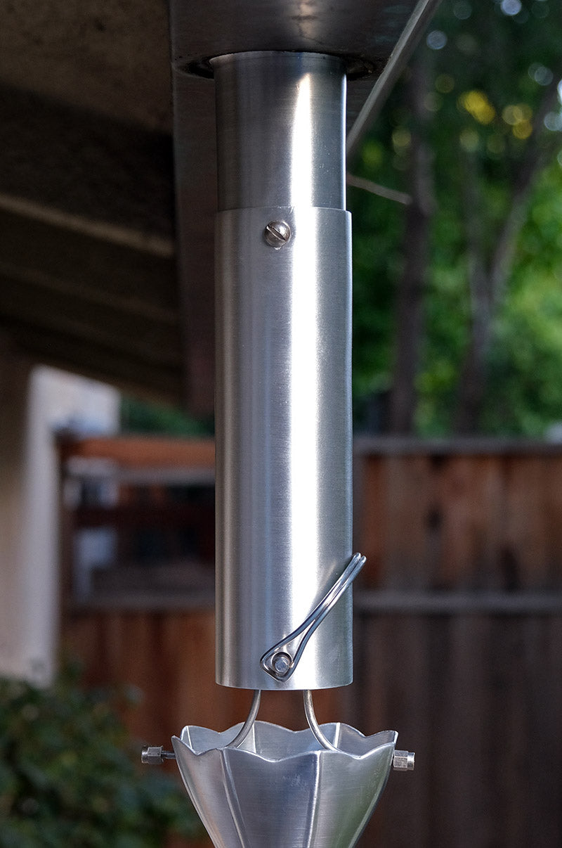 Rain Chain Installation Kit 6" Extension ALUMINUM RCR-EXT6-AL