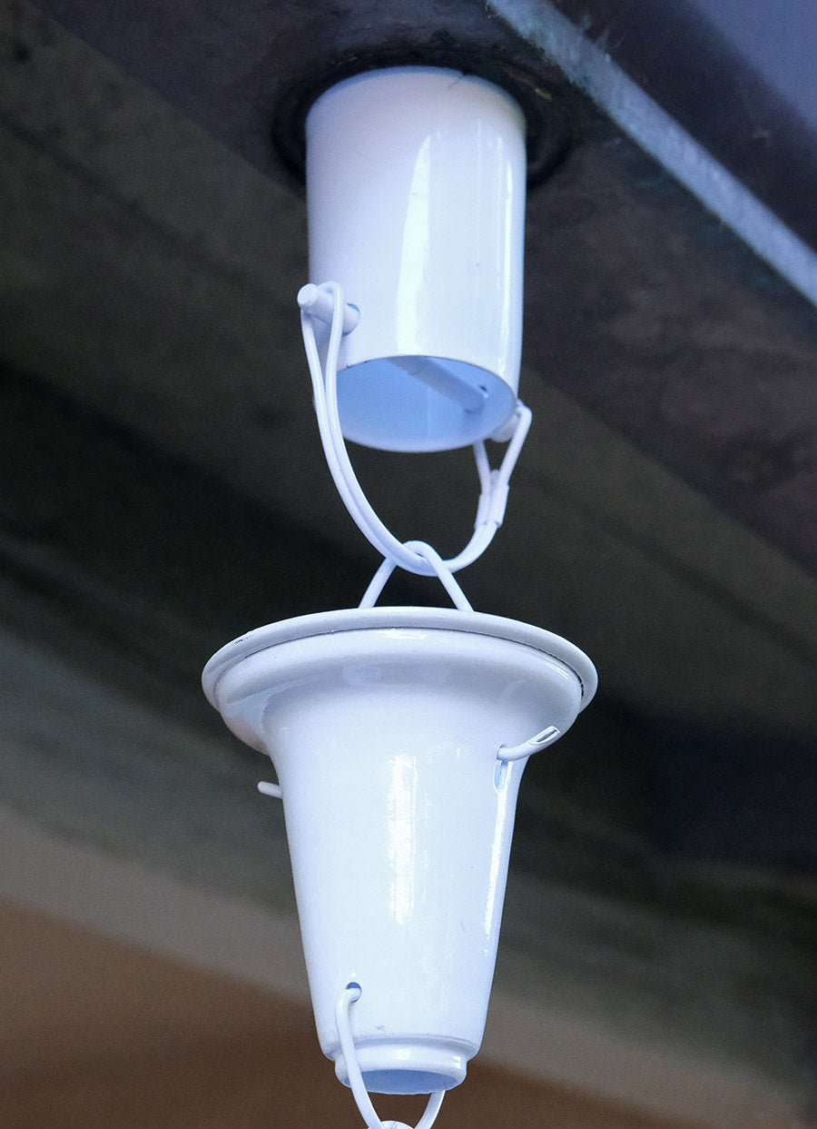 Rain Chain Installation Kit #RCR-WHT white powder coating