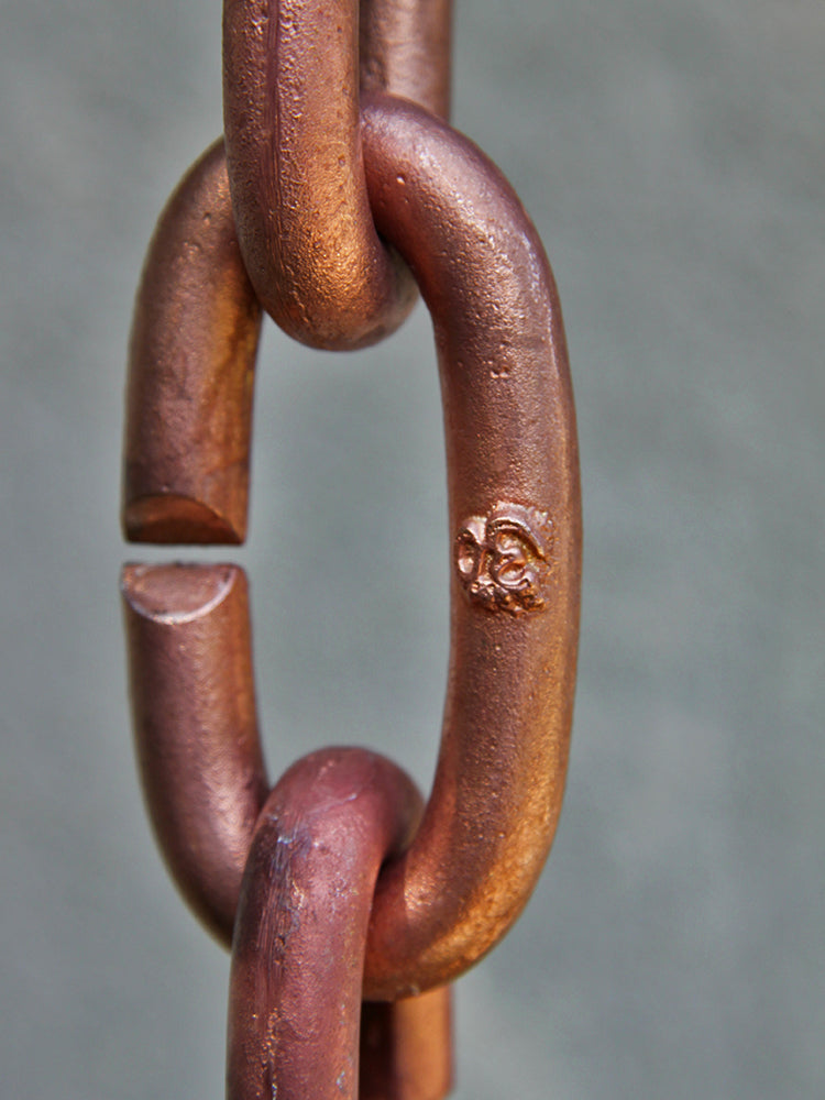 Copper Plated Brass Link Chain #CL01-COP