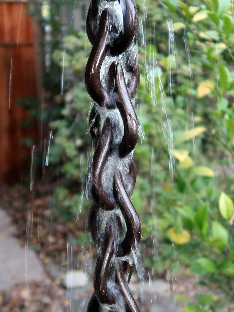 Bronze Cast Link Droplet Chain Aluminum With Bronze Powder Coating #CL01-DRP-BRZ