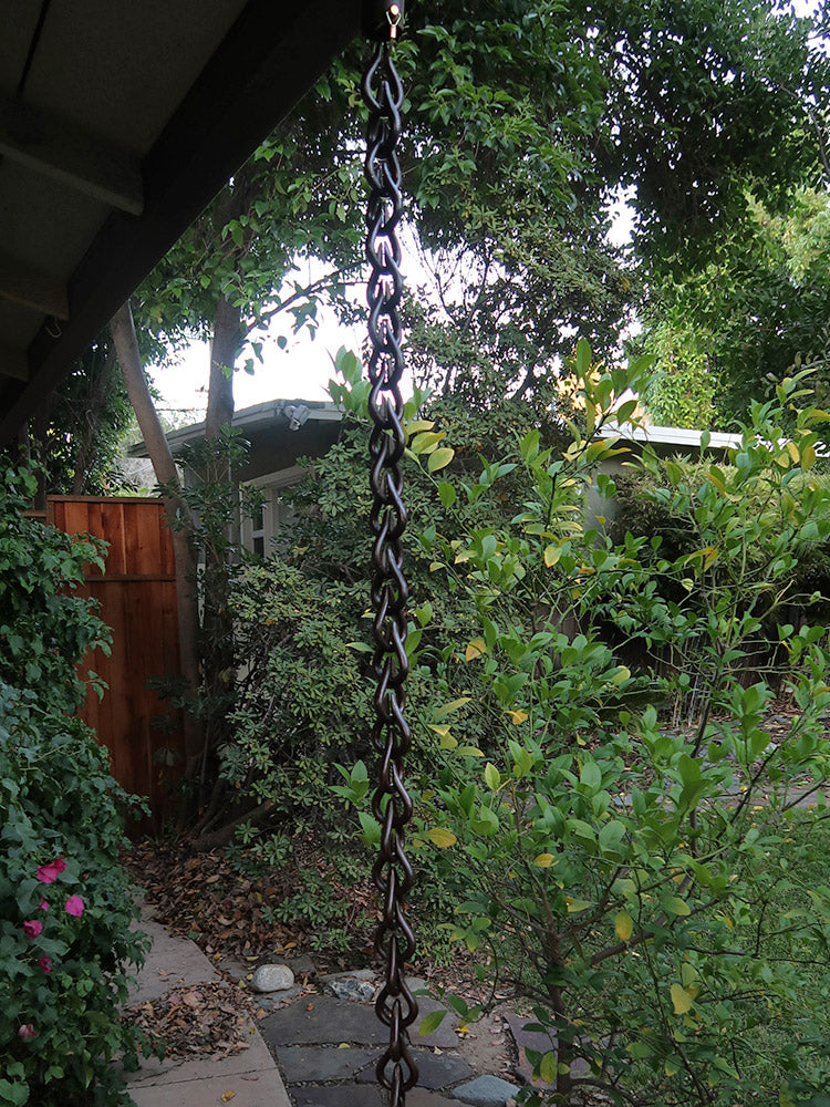 Bronze Cast Link Droplet Chain Aluminum With Bronze Powder Coating #CL01-DRP-BRZ