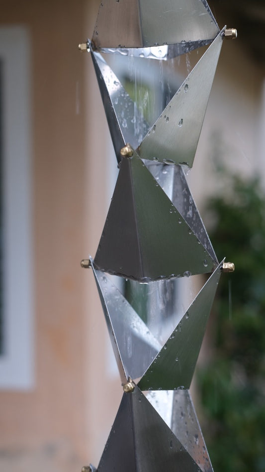 Origami™ Rain Chain brushed steel 4542-SS