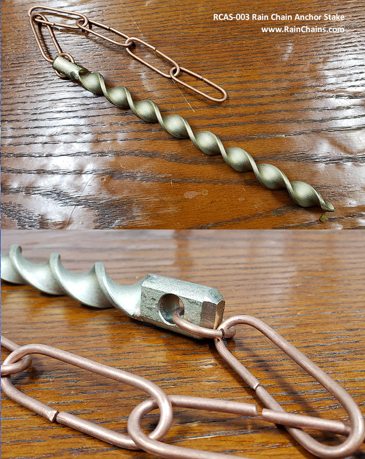 Rain Chain Anchor Stake #RCAS-003