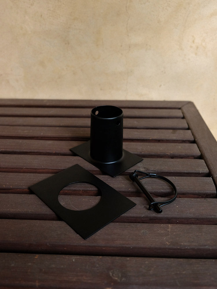 Rain Chain Installation Kit #RCR-BLK black powder coating