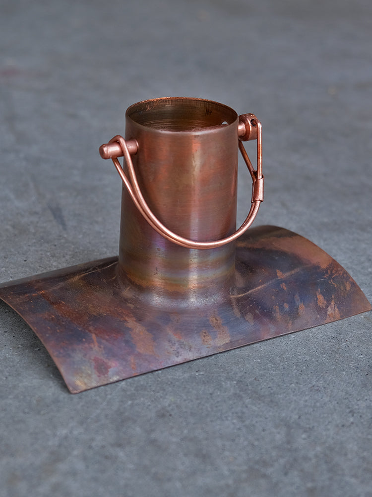Half Round Copper Rain Chain Installation Kit #RCR-HR-COP