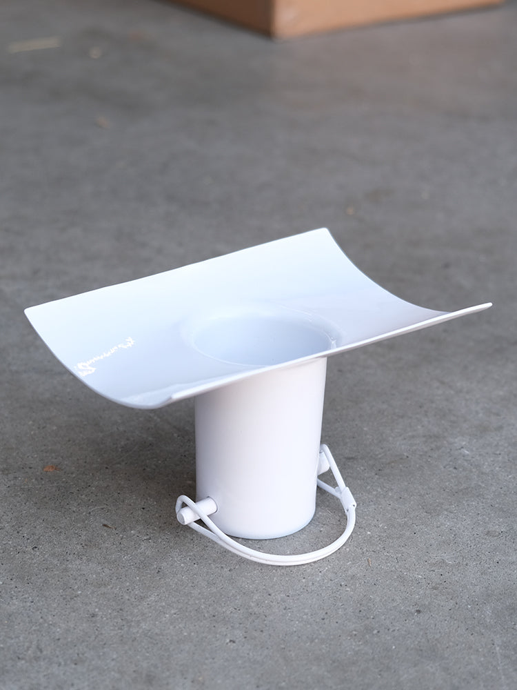 Half Round White Rain Chain Installation Kit #RCR-HR-WHT