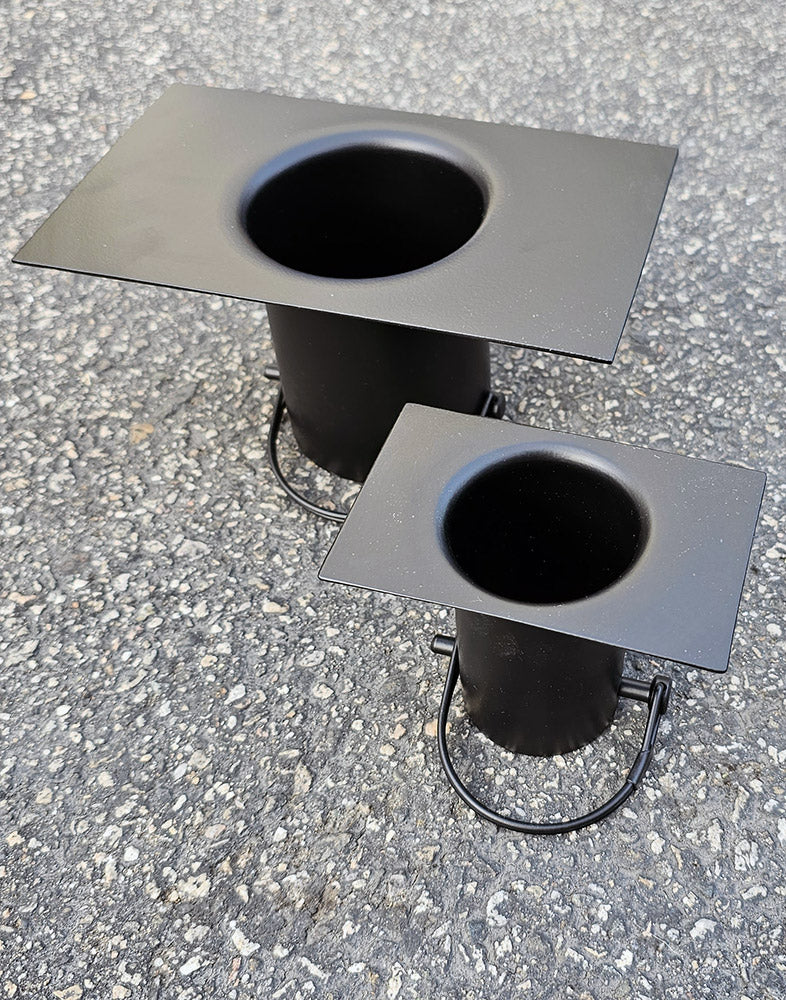 Large Black Rain Chain Installation Kit RCR-LG-BLK