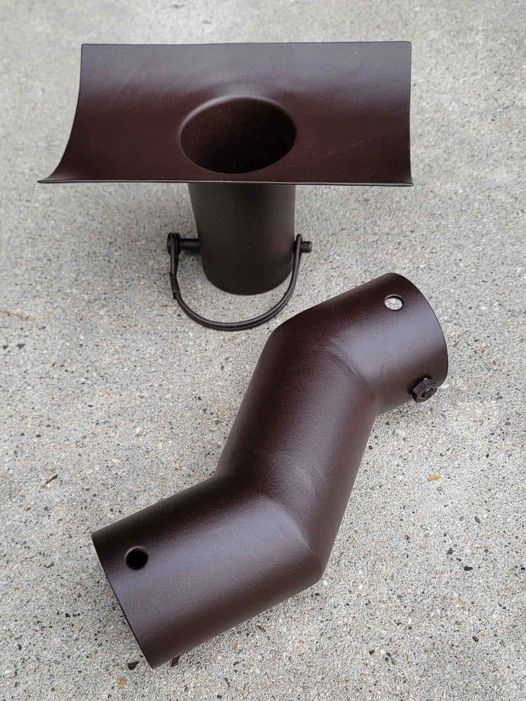 2" Offset Extension #RCR-EXT-OS-BRZ Pure Thick Aluminum Bronze Powder Coated