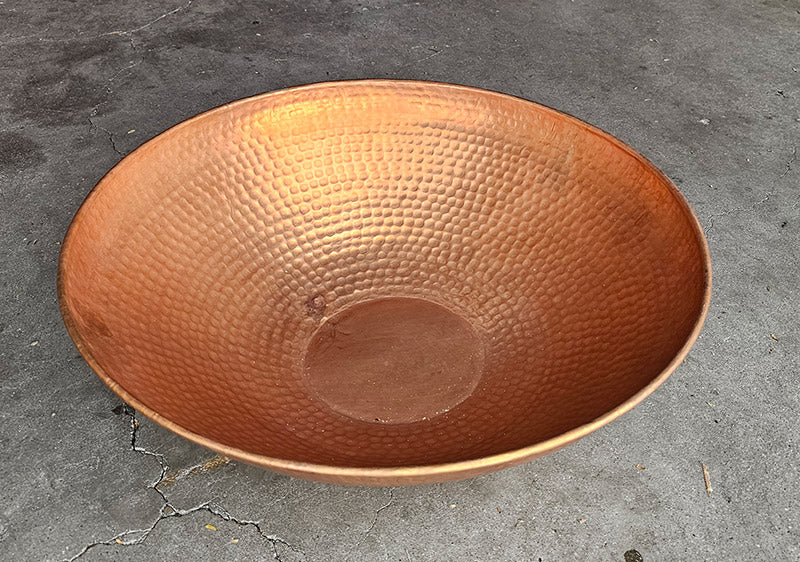 22" Large Copper Hammered Basin 3120-B CLEARANCE