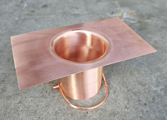 Large Copper Rain Chain Installation Kit RCR-LG-COP