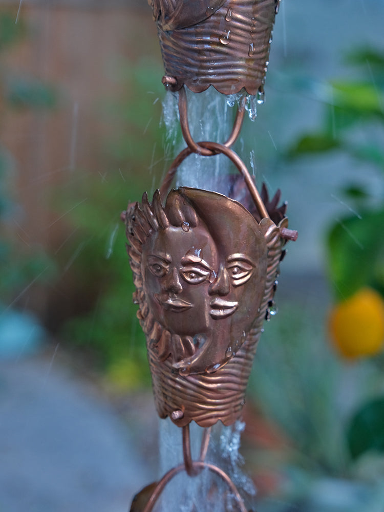 Sun & Moon Cups Pure Unfinished Copper  #2910