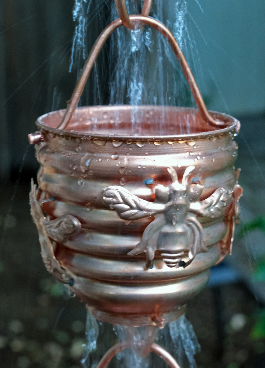 Honeybee Cups Pure Unfinished Copper #2980