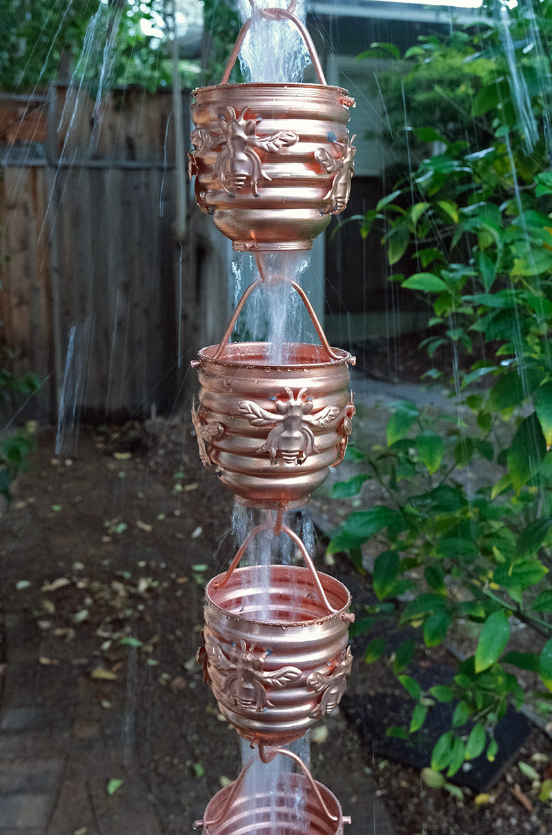 Honeybee Cups Pure Unfinished Copper #2980