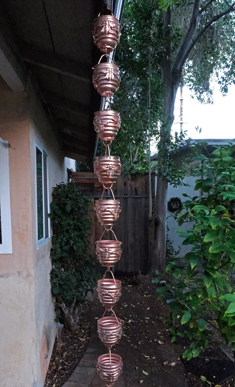 Honeybee Cups Pure Unfinished Copper #2980