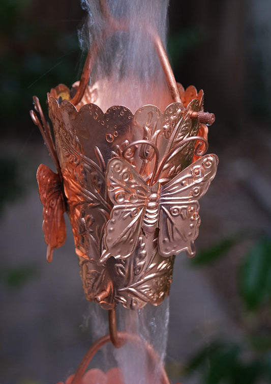 Butterfly Cups #2992 Pure Unfinished Copper