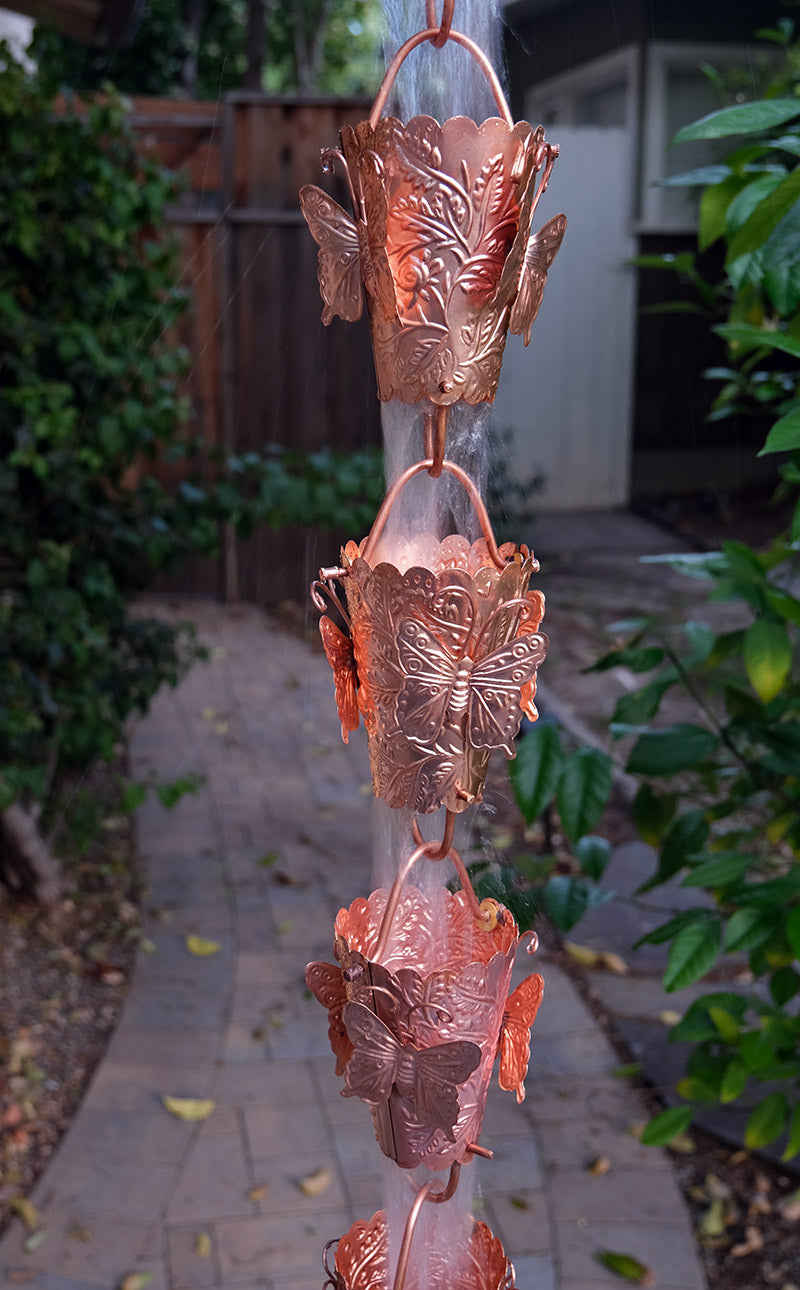 Butterfly Cups #2992 Pure Unfinished Copper