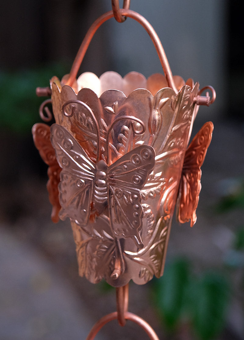 Butterfly Cups #2992 Pure Unfinished Copper