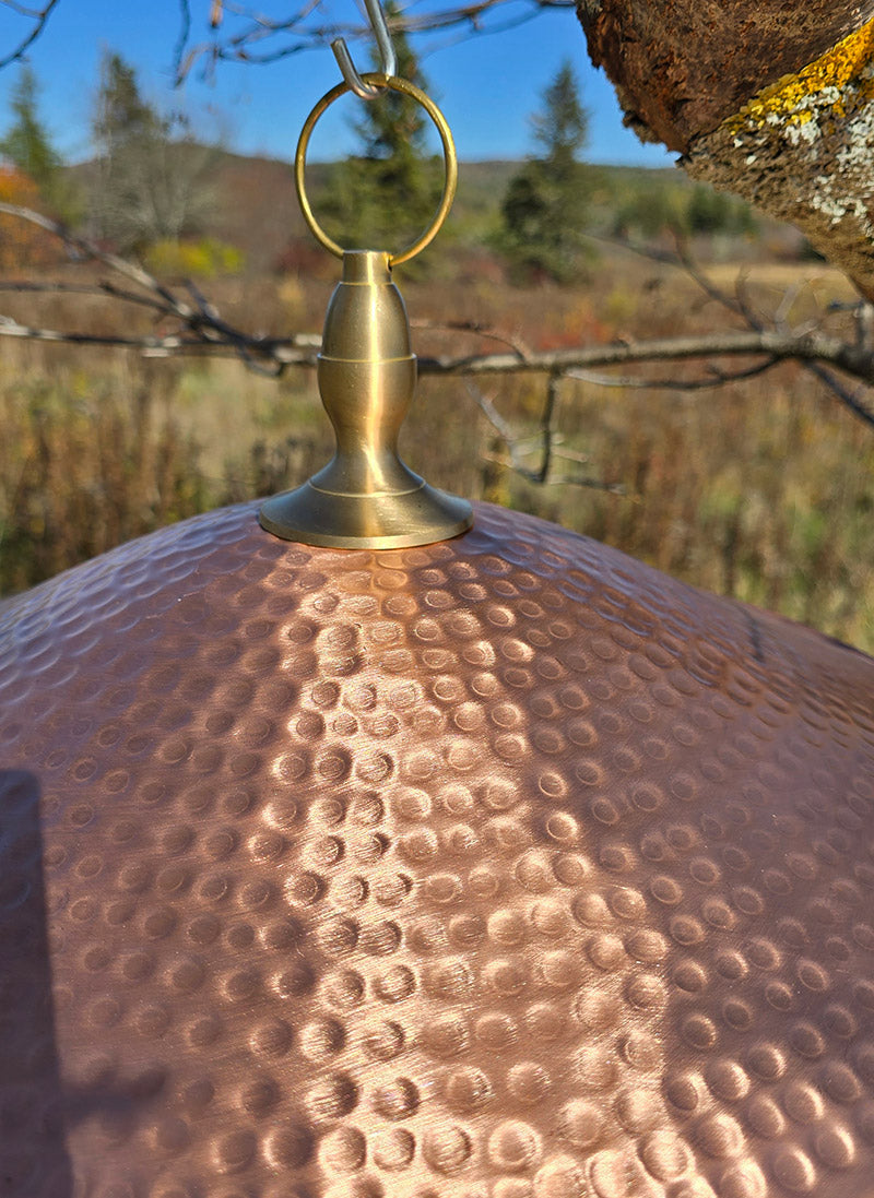 EasyFill™ Copper and Brass Round bird feeder 3102-B