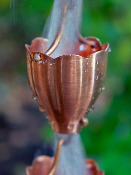 Fluted Cups  Unfinished Pure Copper #3103-COP