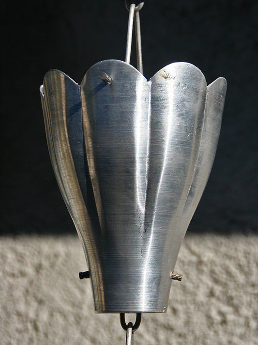 XL Scallop Cups Unfinished Aluminum #3104-AL