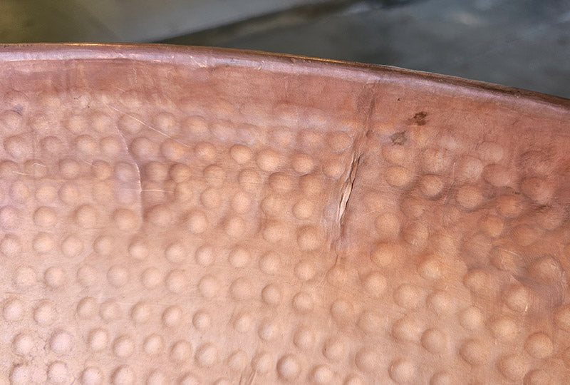 30" Large Copper Hammered Basin 3120-C CLEARANCE