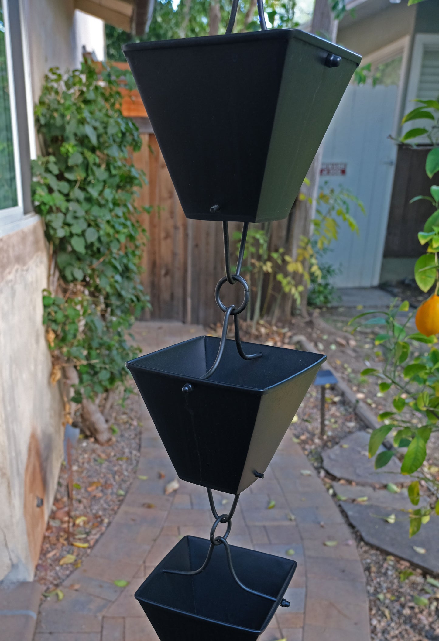 XL Square Cups Powder Coated Black Aluminum  3121-XL-BLK