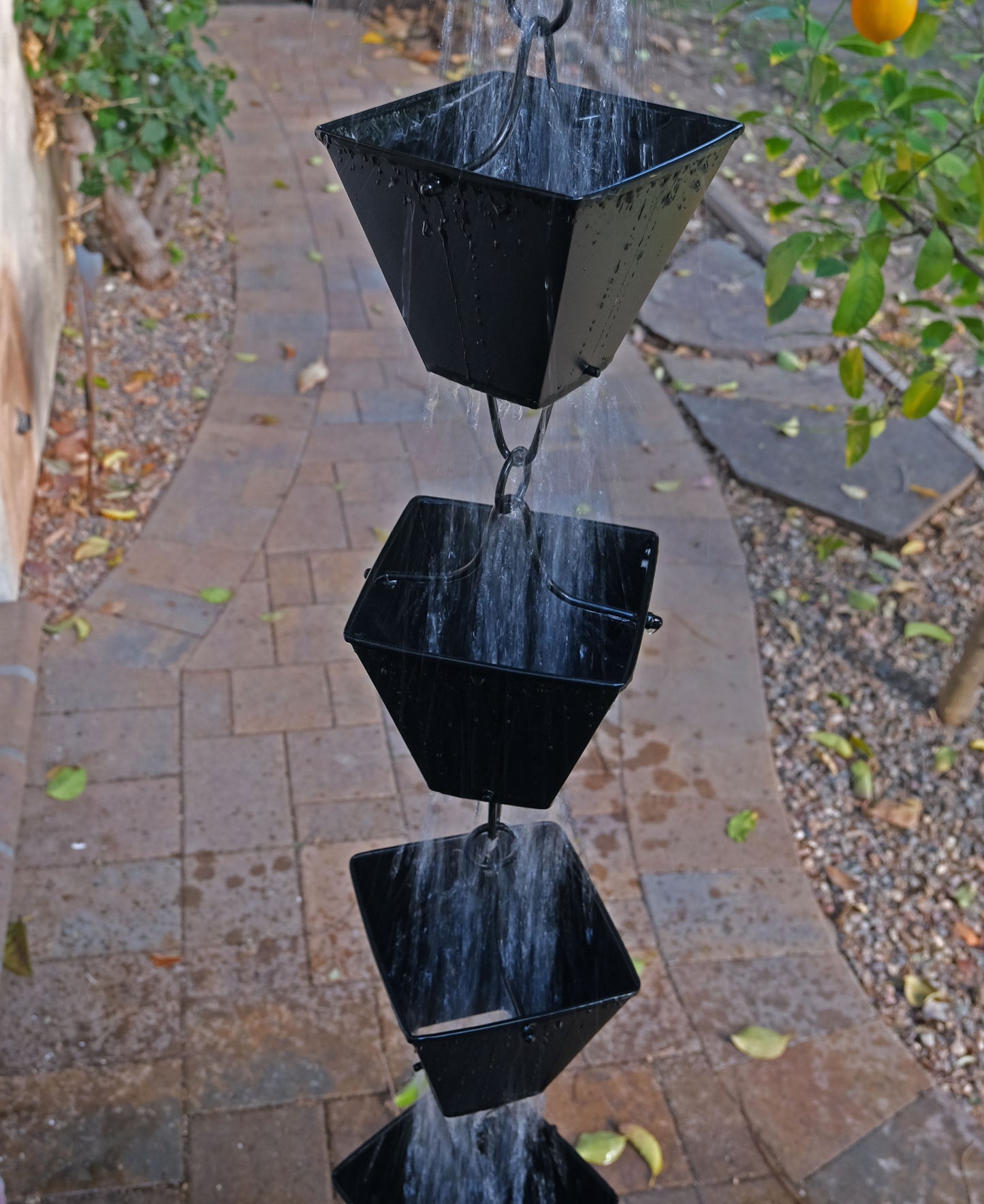 XL Square Cups Powder Coated Black Aluminum  3121-XL-BLK
