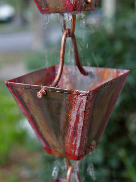 Medium Square Cups pre-aged Copper #3121-M-AGED