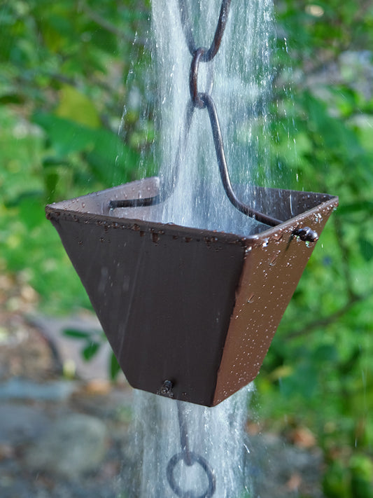 XL Square Cups Powder Coated Bronze Aluminum  3121-XL-BRZ