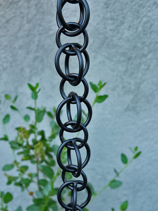Powder Coated Black Aluminum Double Loops Link Chain 3130-BLK